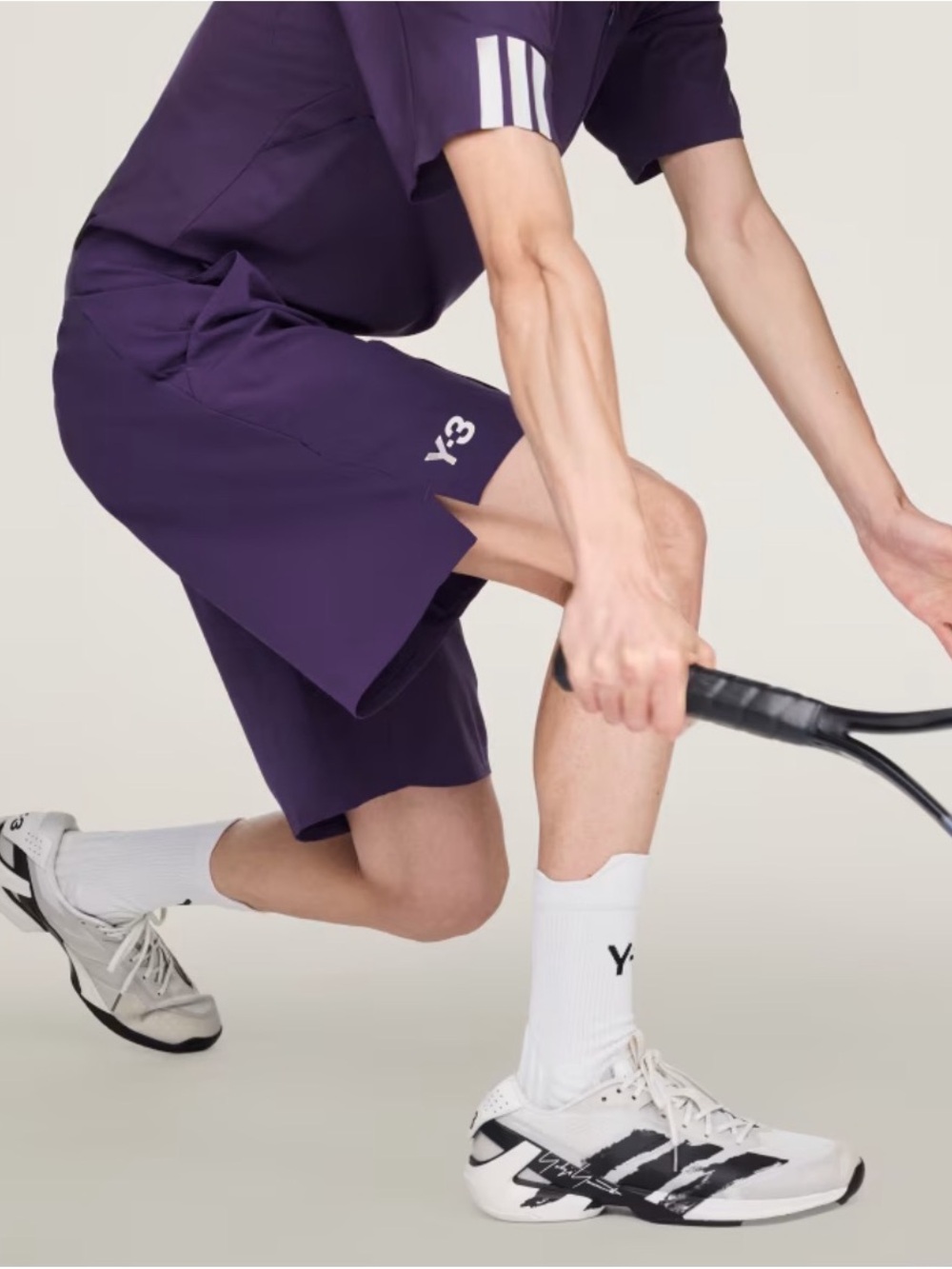 adidas Y-3 Men's Tennis Pro Ergo Shorts Aurora Plum Purple JN2996 Size S